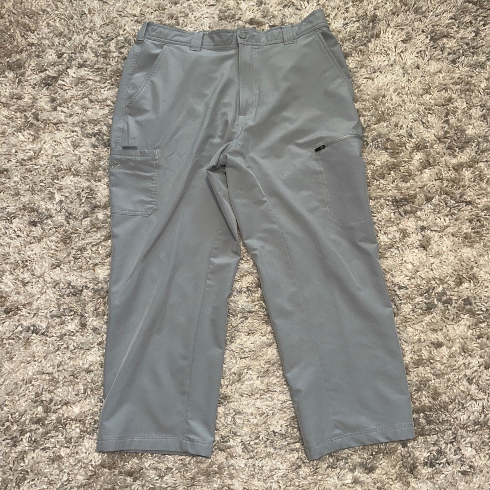 Gillz Womens Fishing Pants Gray Cargo Utility Outdoor Quick Dry Size Large